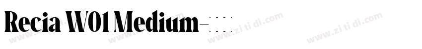 Recia W01 Medium字体转换